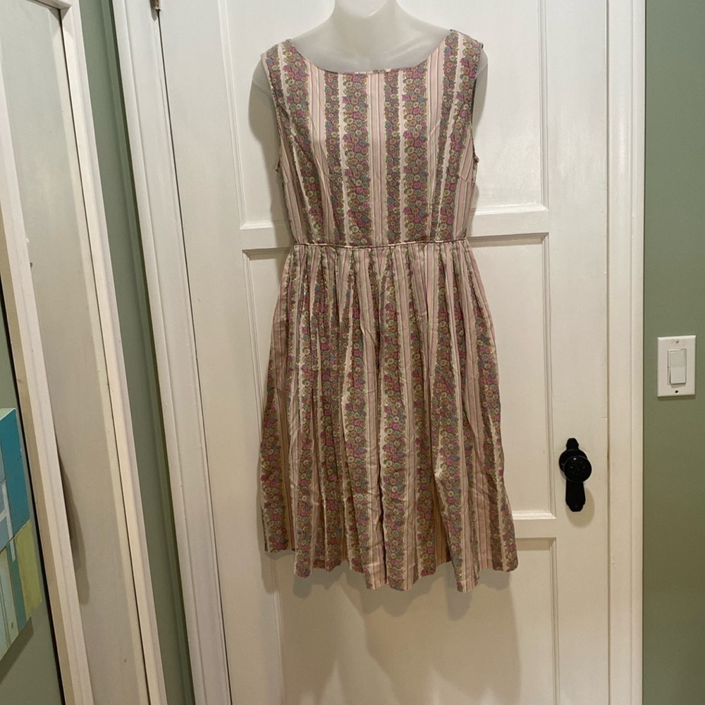 Dangerfield Floral striped sleeveless dress size 12